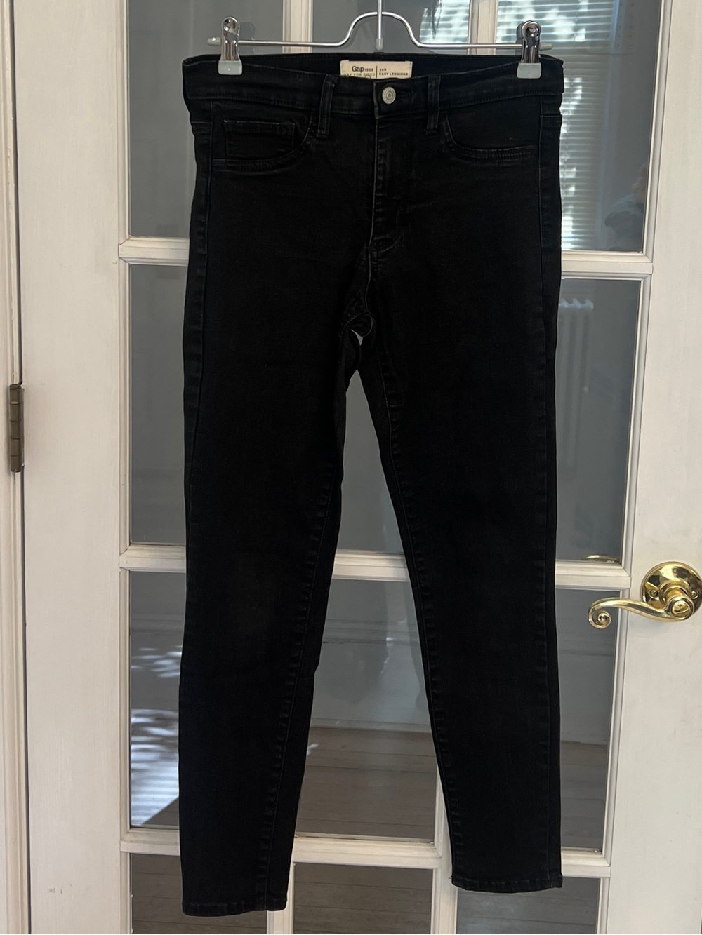 GAP 1969 Women’s Black Easy Leggings Skinny Ankle Jeans Size 6